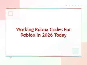 Working Robux Codes for Roblox 2026 - Free Gift Codes Today